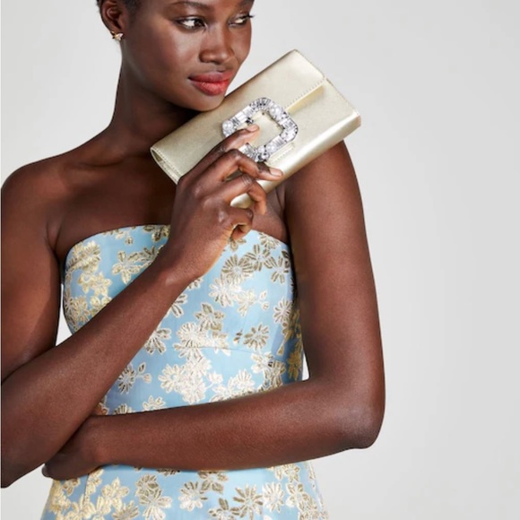 Kate Spade BRAND NEW never before worn in perfect condition gold bridal bag - Picture 3 of 5